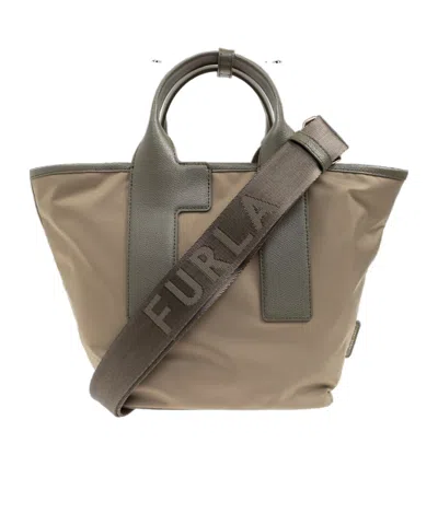 Furla Logo Tote Bag In Multicolor
