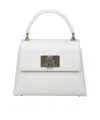 Furla Logo Twist Lock Shoulder Bag In White