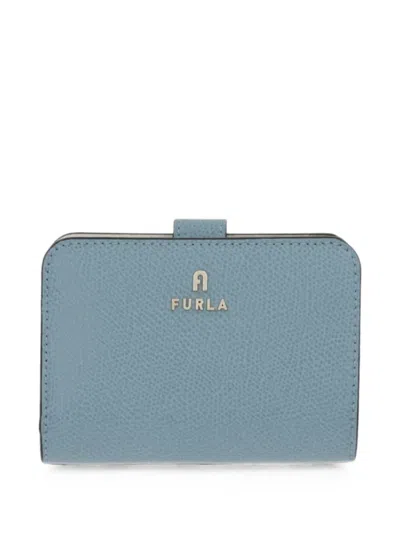Furla Logo-plaque Bifold Wallet In Blue