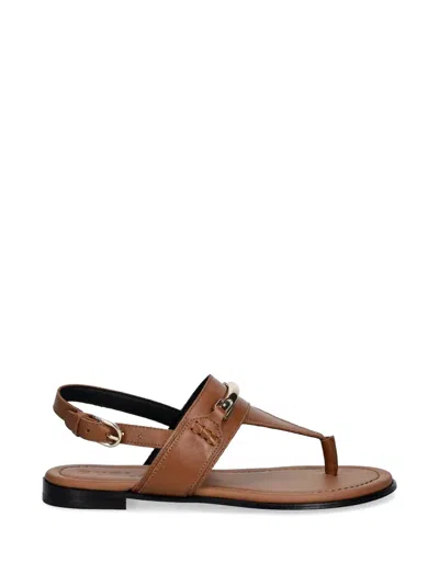 Furla Logo-plaque Buckled Sandals In Multi