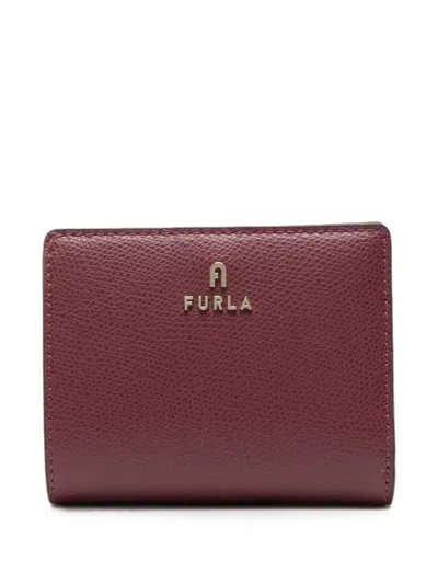 Furla Logo-plaque Wallet In Burgundy