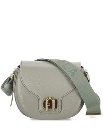 Furla Lotus Leather Crossbody Bag In Agave
