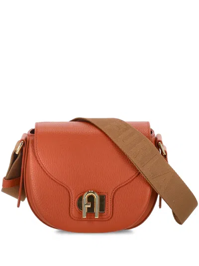 Furla Lotus Leather Crossbody Bag In Orange In Bx03563761s