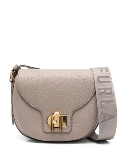 Furla Lotus Mini Crossbody Bag Bags In Gray