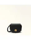 Furla Lotus Mini Leather Shoulder Bag Black Color In Black