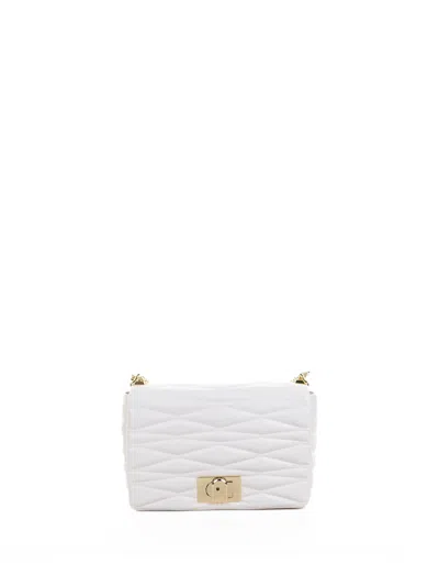 Furla M 1927 Shoulder Bag In White Leather