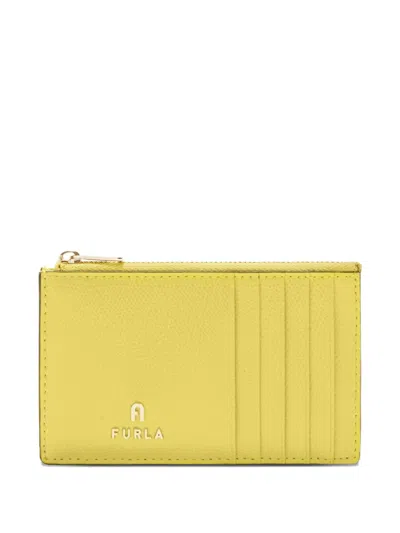 Furla M Camelia Card Holder In Yellow