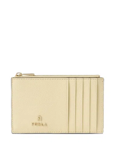 Furla M Camelia Leather Card Case In Neutral