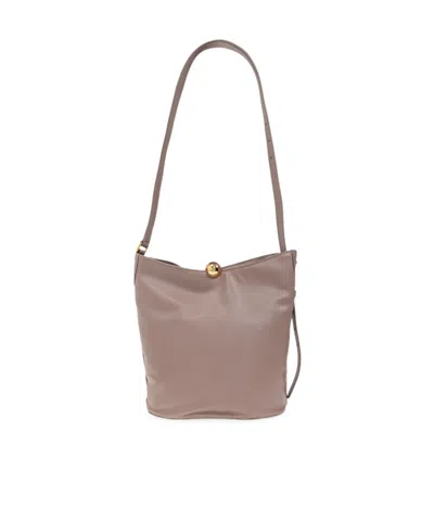 Furla Beige Sfera Soft Medium Handbag In Nude