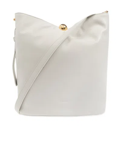 Furla Magnetic Closure Shoulder Bag In White