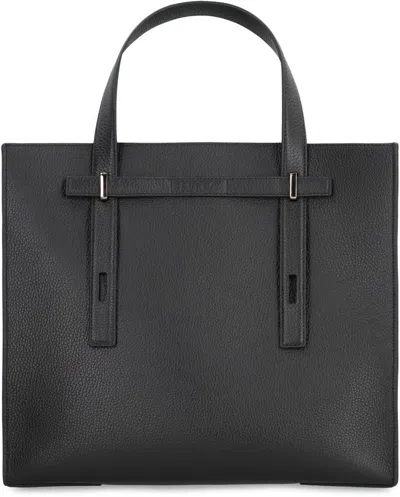 Furla Man Giove Medium Tote Bag In Black