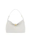 Furla Sfera Soft L Shoulder Bag In Marshmallow Color Leather In White