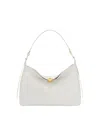 Furla Sfera Soft L Shoulder Bag In Marshmallow Color Leather In White