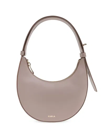 Furla Mauve Tote Bag In Nude