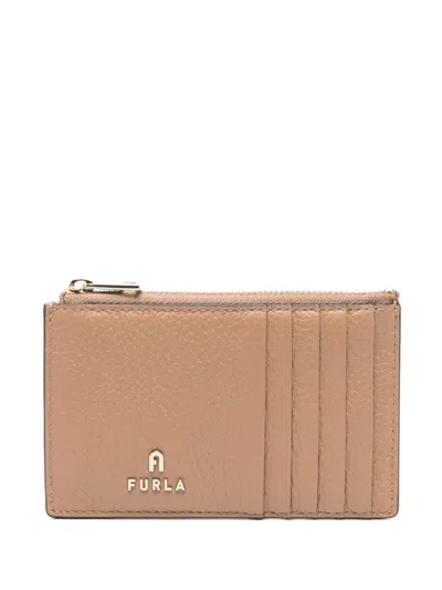 Furla Medium Camelia Card Holder In 褐色