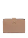 Furla Medium Camelia Leather Flap Wallet In Brown