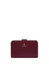 Furla Medium Camelia Leather Wallet In Red