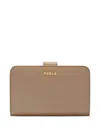 Furla Medium Classic Compact Wallet In Brown