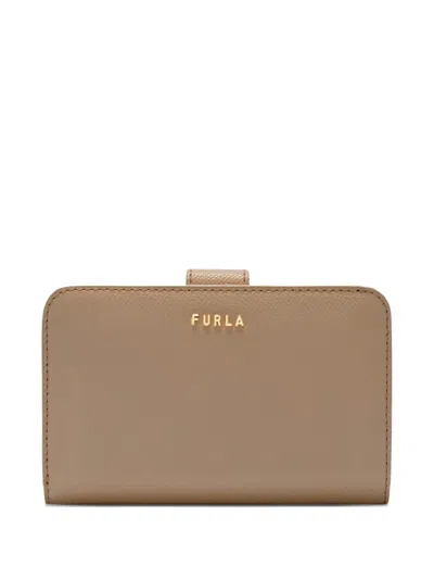 Furla Medium Classic Compact Wallet In Brown