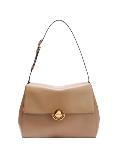 Furla Medium Domus Leather Shoulder-bag In Brown