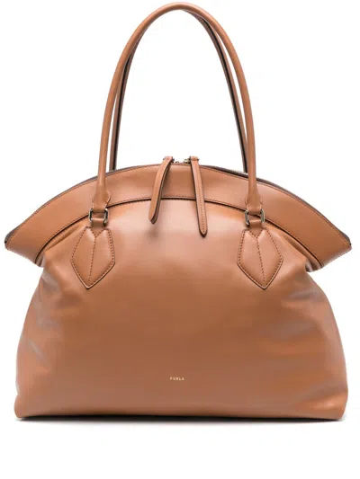 Furla Medium Erica Tote Bag In Brown