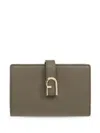 Furla Flow Medium Wallet In Green