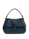 Furla Medium Flow Top-handle Satchel Bag In Blue
