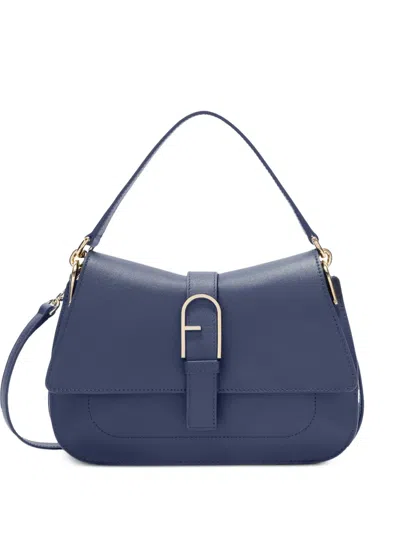 Furla Medium Flow Tote Bag In Blue