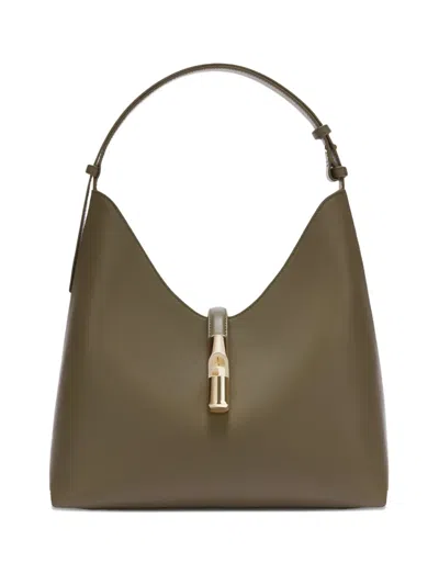 Furla Medium Goccia Shoulder Bag In Green