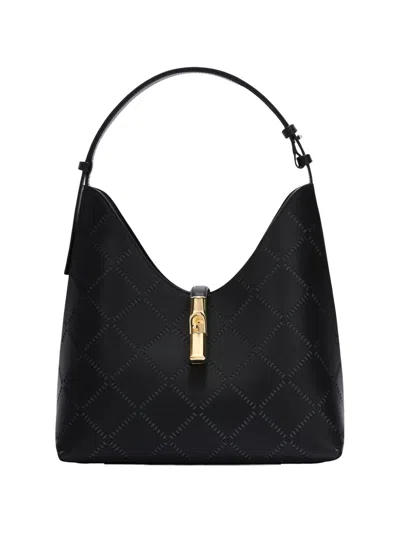 Furla Medium Goccia Shoulder Bag In Black