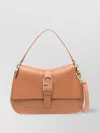 Furla Flow Top Handle Brandy Brown Claris Lux Calf Leather Woman