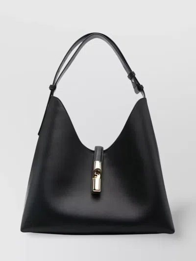 Furla Medium Hobo Bag Adjustable Strap In Black