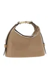 Furla Medium Nuvola Embellished Leather Shoulder Bag In Brown