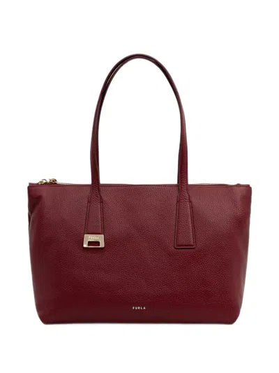 Furla Medium Olivia Leather Tote Bag In Red