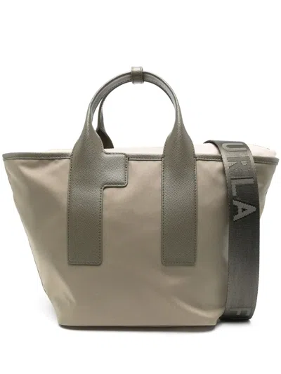 Furla Medium Piuma Tote Bag In Green