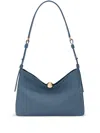 Furla Medium Sfera Soft Shoulder Bag In Blue