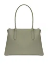 Furla Large Meridiana Tote Bag In 3589s Agave B+grigio Int.