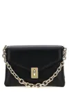 Furla Adjustable Chain Strap Gold-tone Hardware Shoulder Bag In Black
