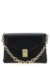 Furla Adjustable Chain Strap Gold-tone Hardware Shoulder Bag In Black