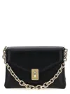 Furla Adjustable Chain Strap Gold-tone Hardware Shoulder Bag In Black