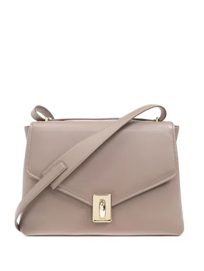 Furla Meridiana Shoulder Bag In Grey
