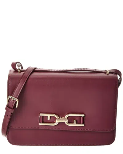 Furla Meti Small Leather Crossbody In Orange