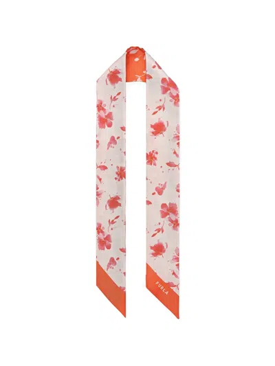 Furla Metropolis Floral-print Silk Bandeau In Multi