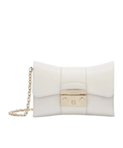 Furla Metropolis Remix Clutch Bag In White