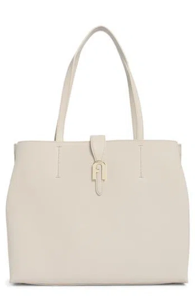 Furla Mia Sofia Large Leather Tote In Neutral