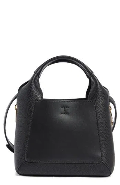 Furla Miagilda Mini Leather Tote In Black