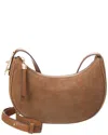 Furla Mialuna Leather Crossbody In Brown