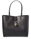 Furla Mianova Large Leather Tote In Black