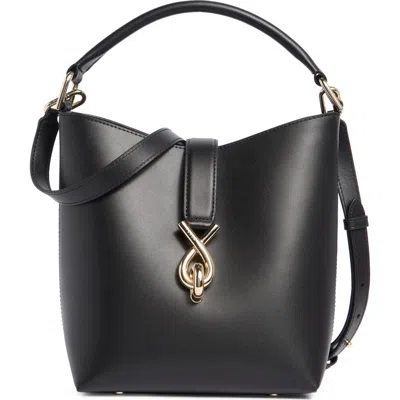Furla Mianova Leather Bucket Bag In Black