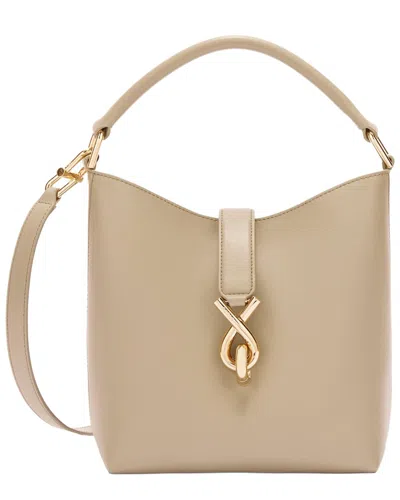 Furla Mianova Leather Bucket Bag In Brown